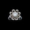 Bague Fleur en Or Blanc Diamant de 0.86 carat