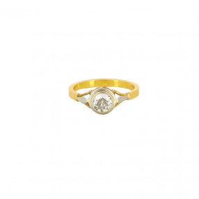 Bague 1920' en or jaune et...