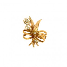 Broche Fleurs 1950' en or...