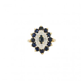 Bague Marquise en or jaune...