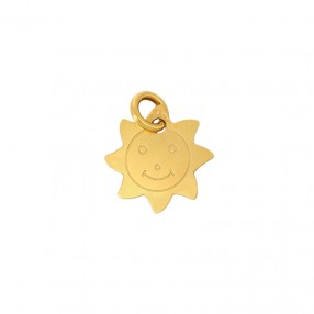 Pendentif Soleil en or jaune