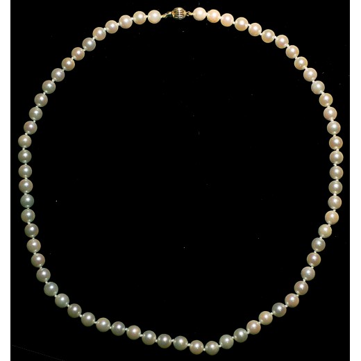 Collier de perles de culture en " Shoker "