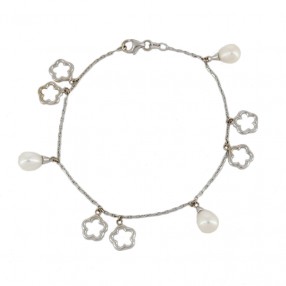 Bracelet Fleurs Ajourées en...