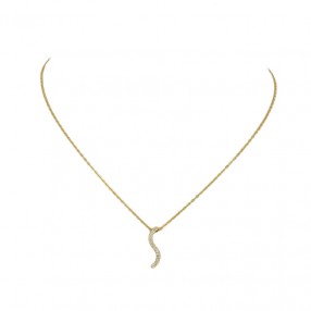 Collier centre en or jaune...