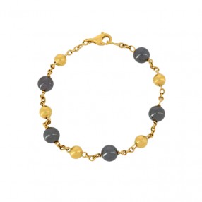 Bracelet en or jaune et...