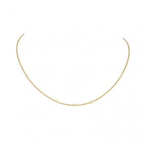 Collier moderne en or jaune...