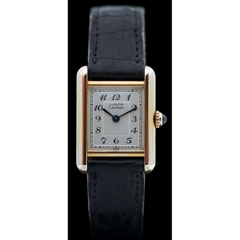 montre cartier vermeil quartz