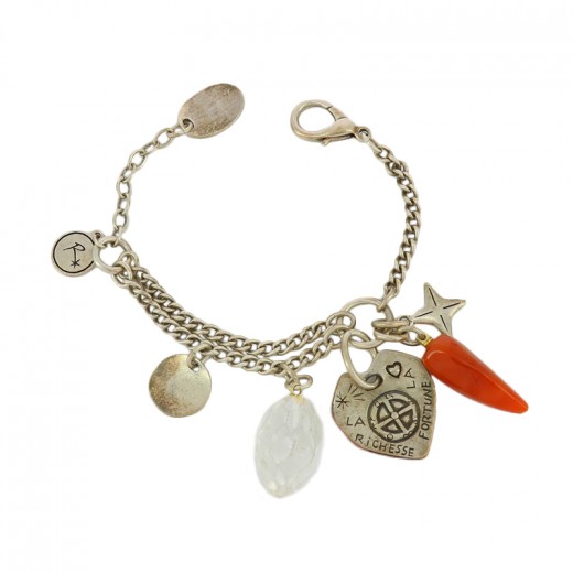 Bracelet REMINISCENCE pendentif coeur et grelots