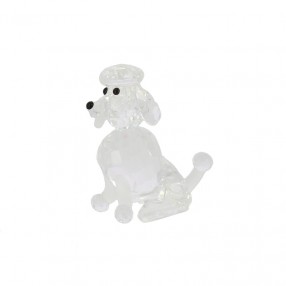 Figurine Caniche en cristal...