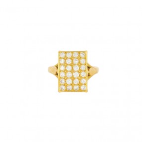 Bague moderne en or jaune...