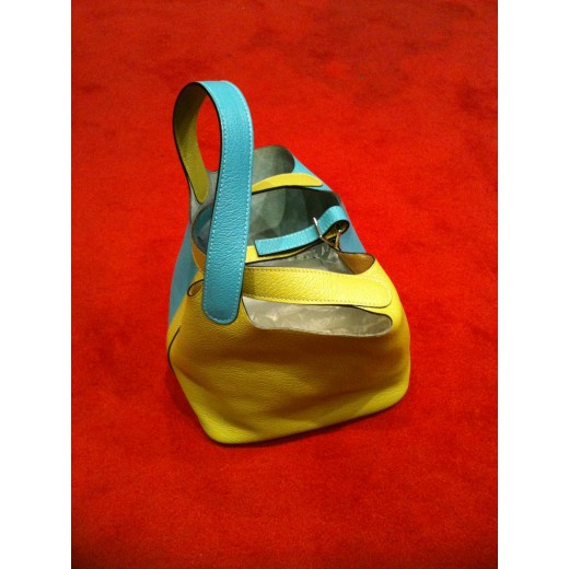 Sac Hermes " Picotin " bicolore