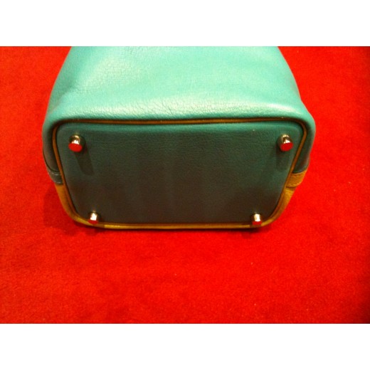 Sac Hermes " Picotin " bicolore