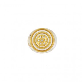Bague Ronde en Or Plexiglas...
