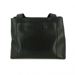 Sac Chanel Cabas en cuir noir