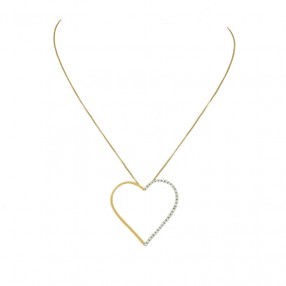 Collier coeur 2 ors