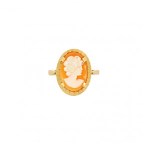 Bague Camée coquillage en...