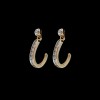 Boucles d'oreilles modernes en or et diamants