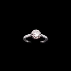 Solitaire diamant ancien 0,60 ct