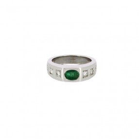 Bague Jonc en or blanc,...