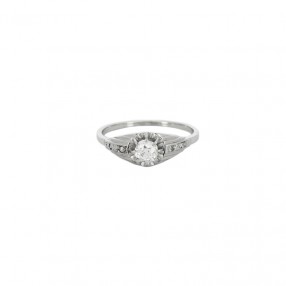 Solitaire Art Deco Diamants