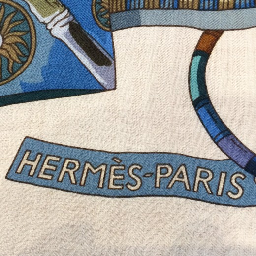 Châle En Cachemire Hermès Gris - Splendide Et Neuf Sans étiquette