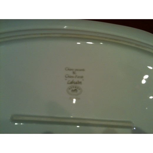 Grand Plat Ovale Hermes " Chiens courants et Chiens d'arrêt "