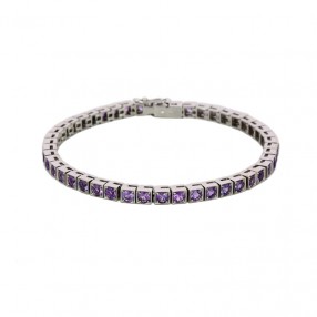 Bracelet Ligne Amethystes