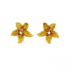 Boucles d'Oreilles Feuille...