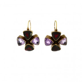 Boucles d'Oreilles Croix en...