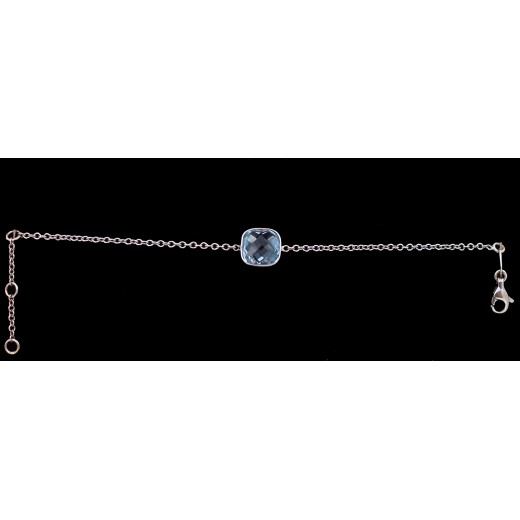 Bracelet moderne Or blanc et Topaze