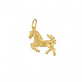 Pendentif Cheval en Or Jaune