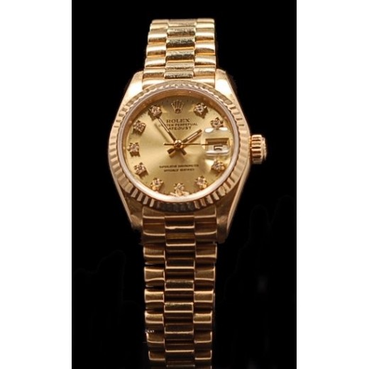 Montre ROLEX   LADY DATEJUST  PRESIDENT