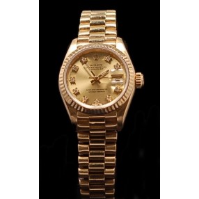 Montre ROLEX   LADY DATEJUST  PRESIDENT