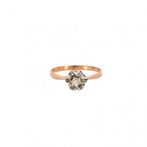 Bague marguerite en Or rose...