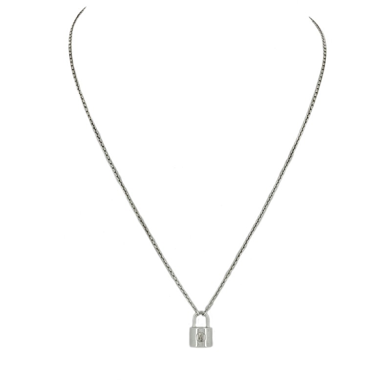 Louis Vuitton Pandantif Silver Lockit Necklace Unicef