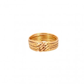 Bague 7 anneaux entremêlés...