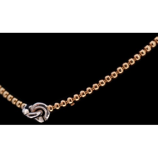 Collier perles d'or Fermoir Menottes