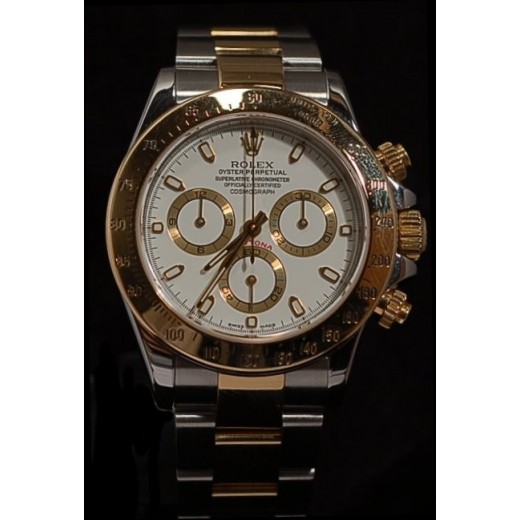 ROLEX Daytona or & acier