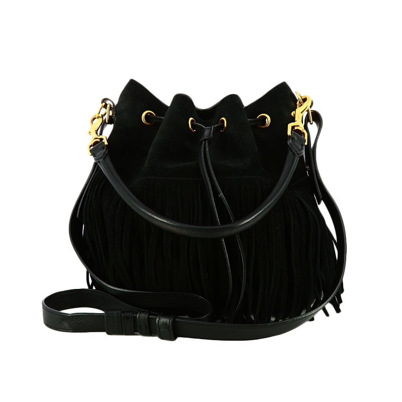 Sac Yves Saint Laurent Emmanuelle en Daim Noir
