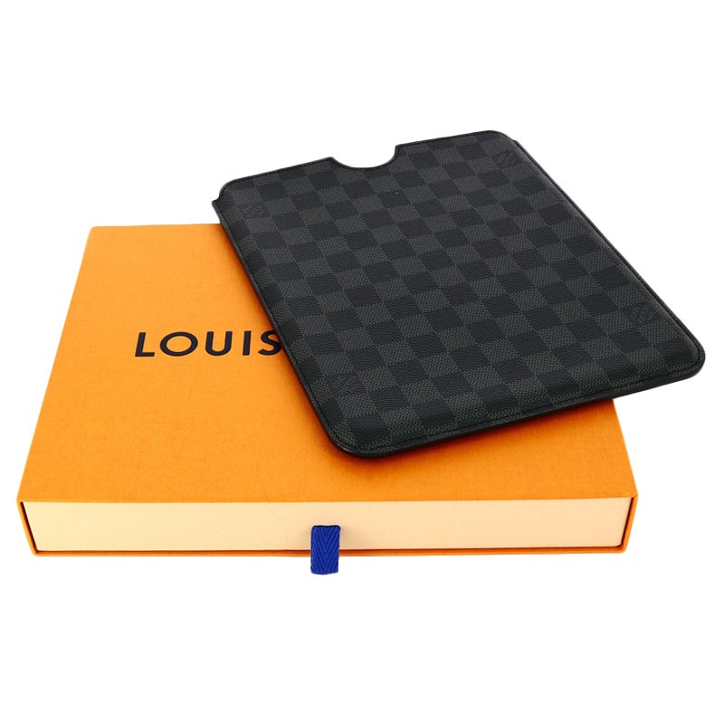 Etui pour Ipad Louis Vuitton en Toile Damier Graphite