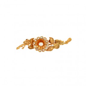 Broche Fleur en Or Jaune et...