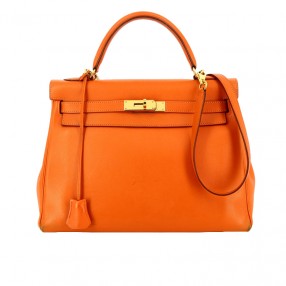 Sac Hermès Kelly 32 en Cuir...