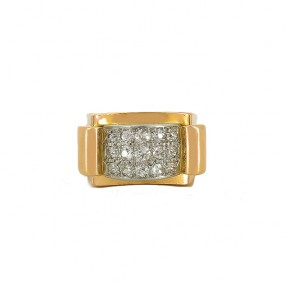 Bague Diamants en Or Jaune