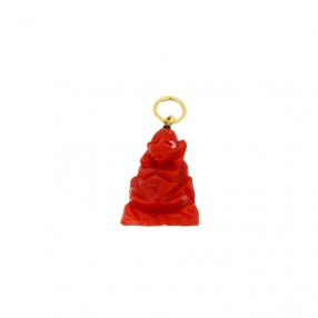 Pendentif Bouddha en Corail...