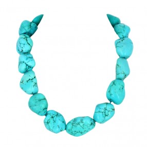 Collier en Turquoise et...