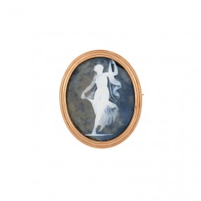 Broche Camé Bleu 2 Ors