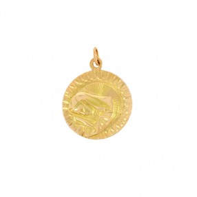 Médaille Vierge en Or Jaune