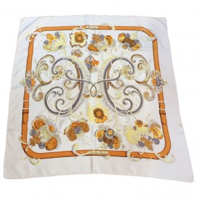 Carré Hermès 90 Palefroi - Soie - Modèle Vintage - Multicouleur - Occasion
