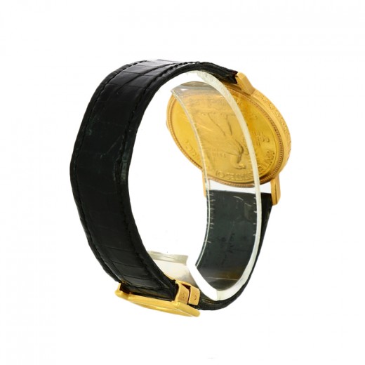 Magnifique Montre Vintage Pierre Chatelin (Chatelain) - Mécanique Suisse Années 1950, Boîtier Doré 33mm