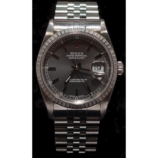 Montre Rolex Datejust Acier "lunette Or gris"